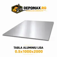 Tabla aluminiu lisa 0.5mm, 1000x2000mm (1050A)