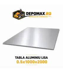 Tabla aluminiu lisa 0.5mm, 1000x2000mm (1050A)