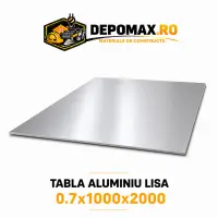 Tabla aluminiu lisa 0.7mm, 1000x2000mm (1050A)