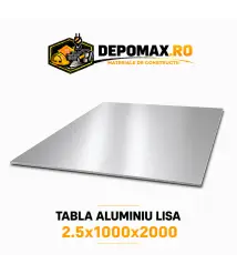 Tabla aluminiu lisa 2.5mm, 1000x2000mm (1050A)