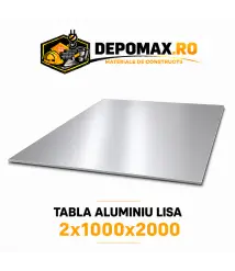 Tabla aluminiu lisa 2mm, 1000x2000mm (1050A)