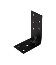 Vinclu negru SG imbinare lemn 70 x 70 x 56 mm, grosime 2 mm, otel carbon, EvoTools