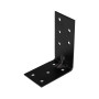 Vinclu negru SG imbinare lemn 70 x 70 x 56 mm, grosime 2 mm, otel carbon, EvoTools