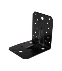 Vinclu negru SG imbinare lemn 70 x 70 x 56 mm, grosime 2 mm, otel carbon, EvoTools